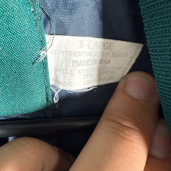Vintage Dunbrooke ISP Minerals‎ 1996 XL Safety Award Teal Green Jacket Mens - Picture 3 of 8